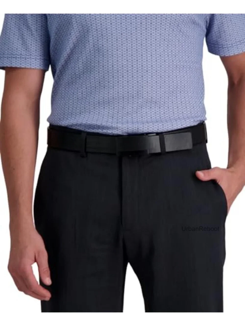 Men's Perfect Fit Adjustable Click Belt Leather Ratchet No-Hole